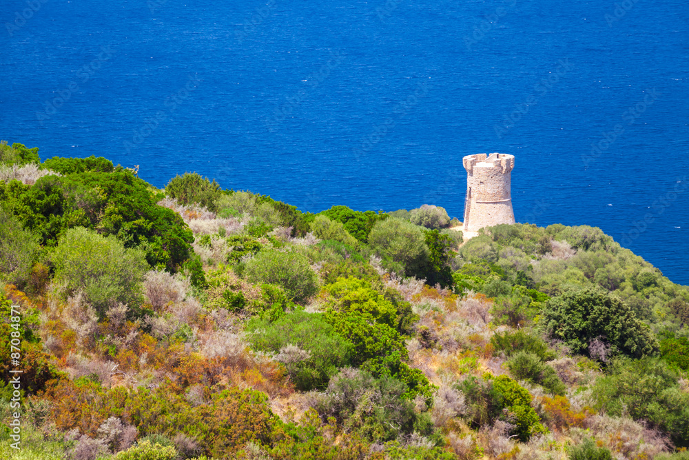  Genoese Campanella tower, Corsica, France