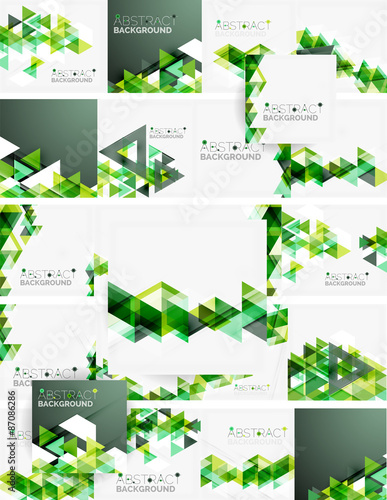 Abstract geometric background. Modern overlapping triangles