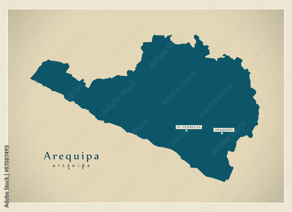 Modern Map - Arequipa PE