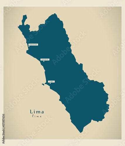 Modern Map - Lima PE