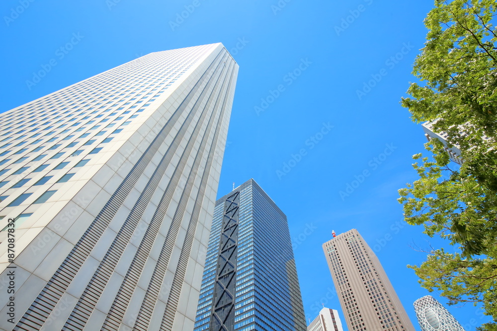 高層ビル・青空