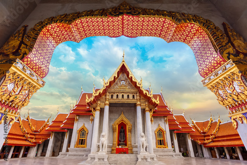 Wat Benchamabophit - the Marble Temple in Bangkok, Thailand  © coward_lion