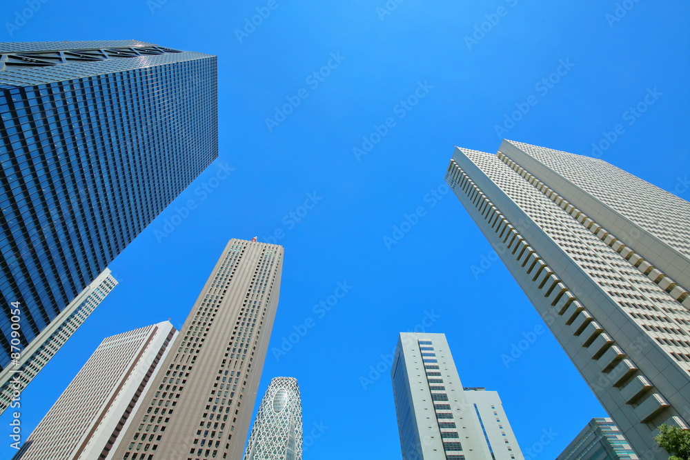 高層ビル・青空