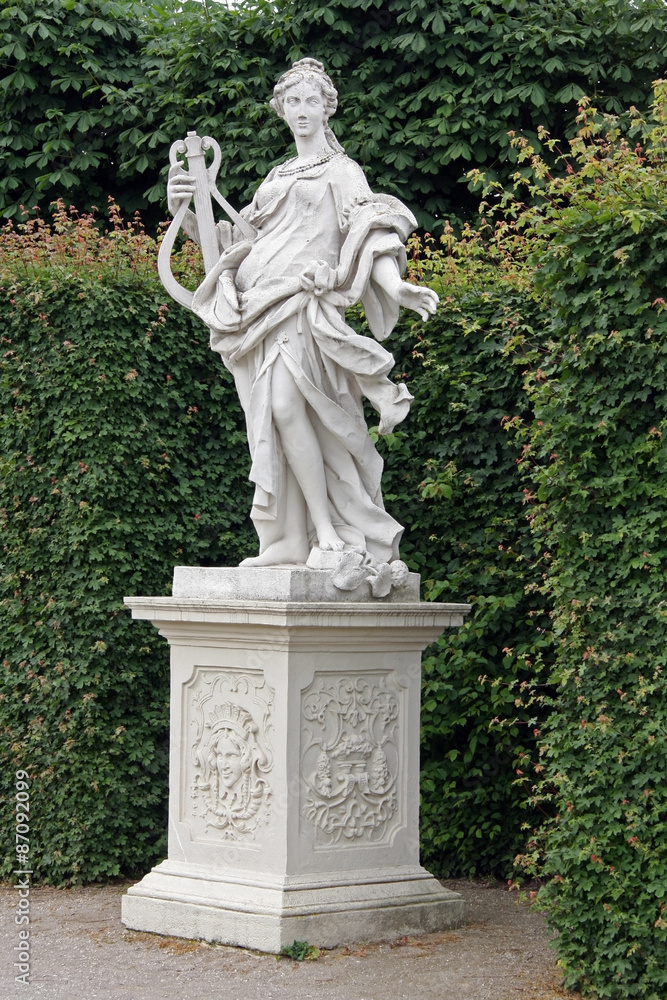 Schonbrunn palace in Vienna Austria - Garden statue