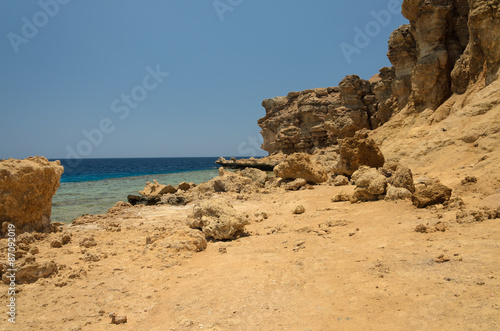 Coast in Egypt. Red Sea