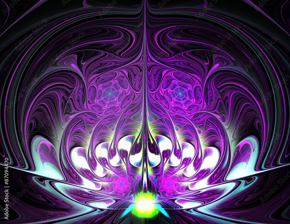 illustration background fractal colorful spiral oriental tale
