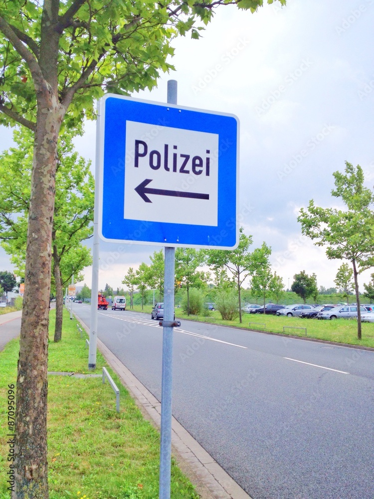 Schild Polizei