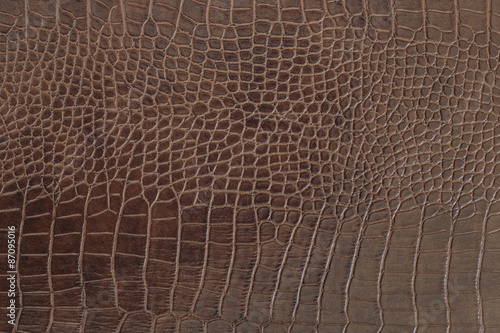 Brown crocodile leather texture background