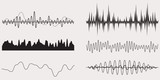 Audio Music Sound Wave, Abstract Design Elements