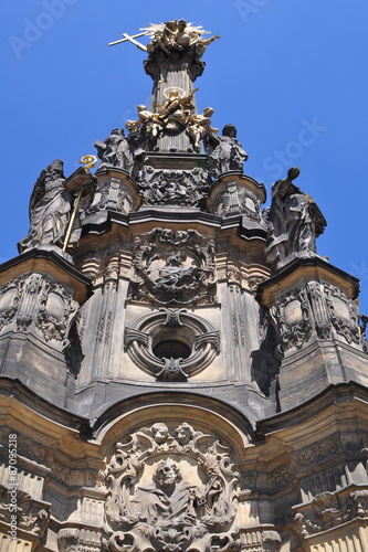 Holy Trinity Column in Prague s old town. The monument is in the UNESCO World Cultural Heritage