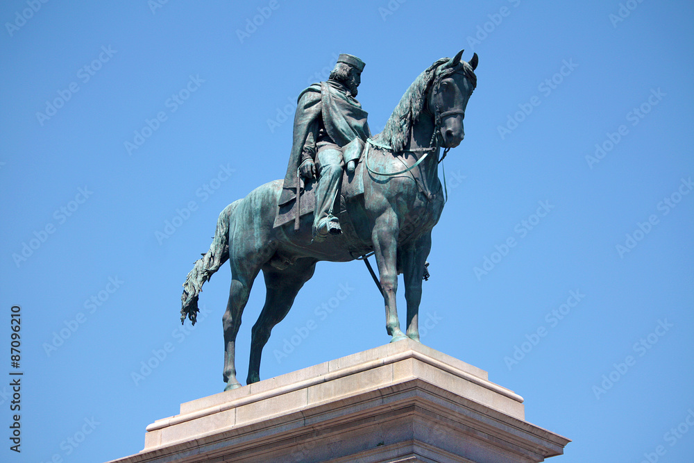 Giuseppe Garibaldi Statue at Gianicolo - Rome, Italy