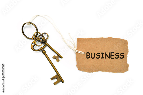 The concept of 'business" is translated by key and silver key ch