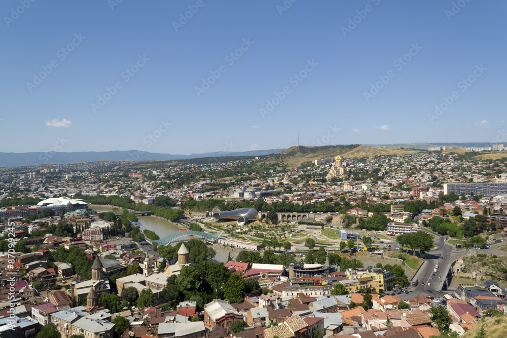 View of Tbilisi old town from Narikala Fortress