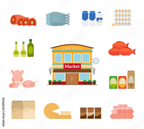 Grocery icons