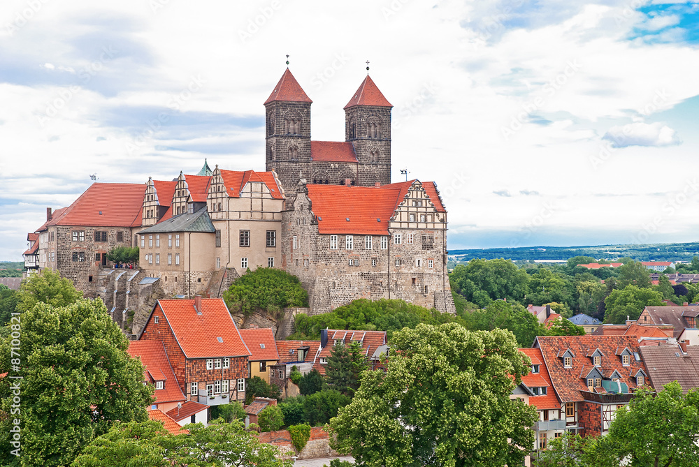 Die Stiftskirche auf dem Schlossberg von von Quedlinburg