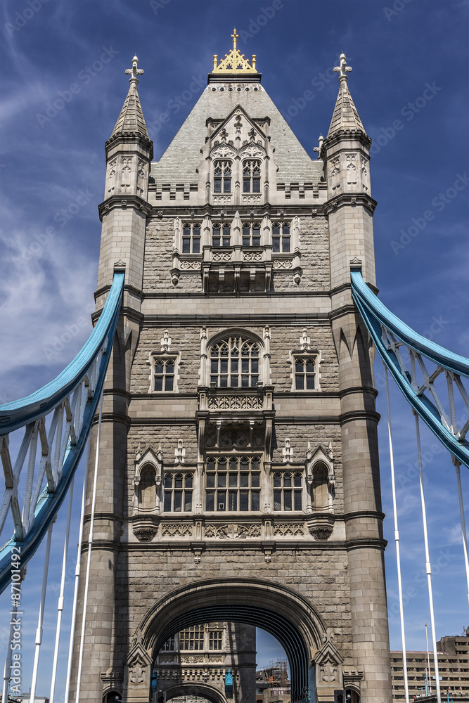 Tower Bridge (1886 – 1894) over Thames - iconic symbol of London