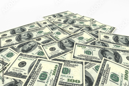 Money background from dollars