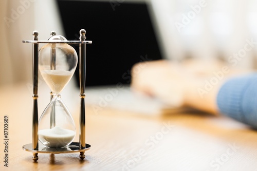 Hourglass, Computer, Time.