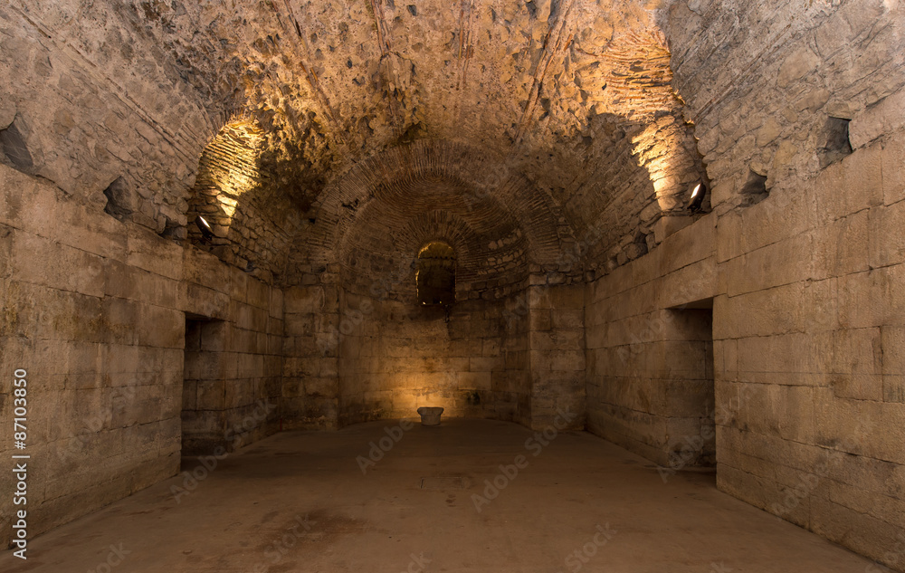 Underground of Diocletian's Palace, Split.