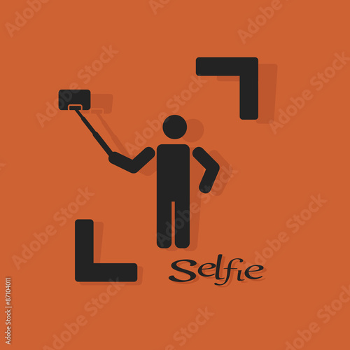Simple image on the theme selfie.