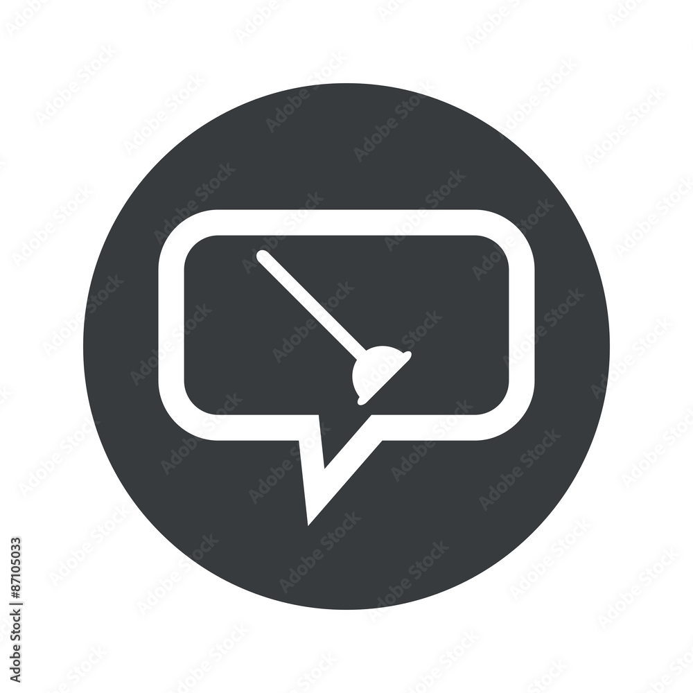 Round plunger dialog icon Round plunger dialog icon