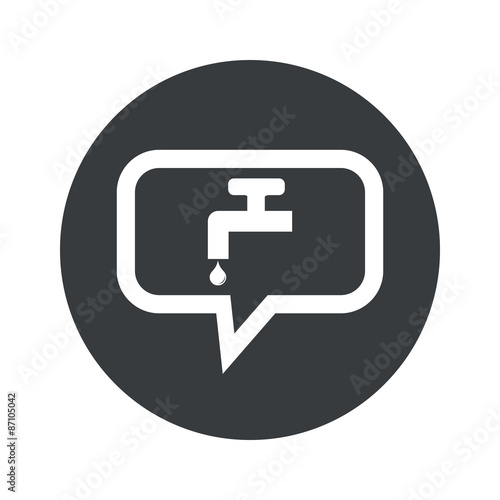 Round water tap dialog icon