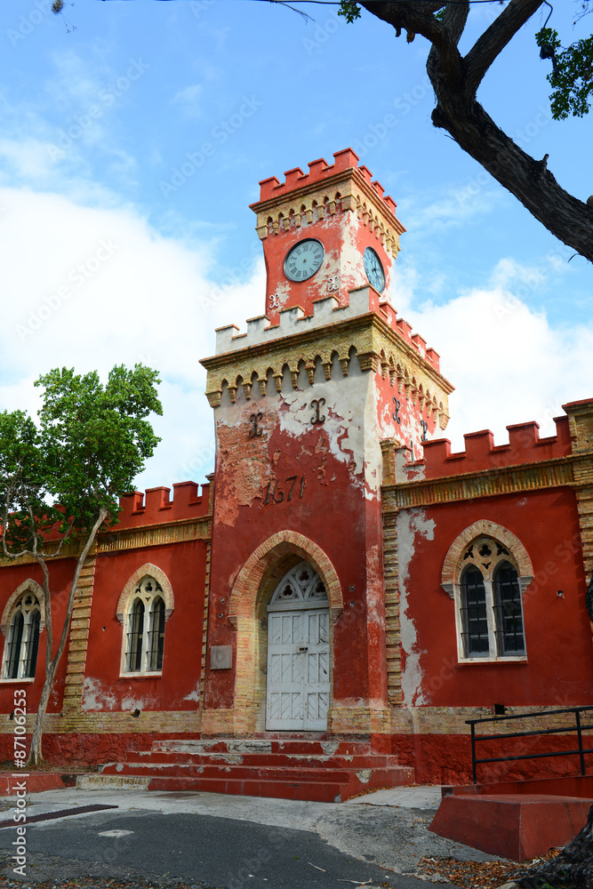 Fort Christian built in 1671 by Danish in Charlotte Amalie, Saint Thomas, U.S. Virgin Islands. Fort Christian built in 1671 by Danish in Charlotte Amalie, Saint Thomas, U.S. Virgin Islands.