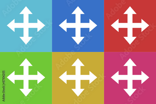 arrow vector icons set