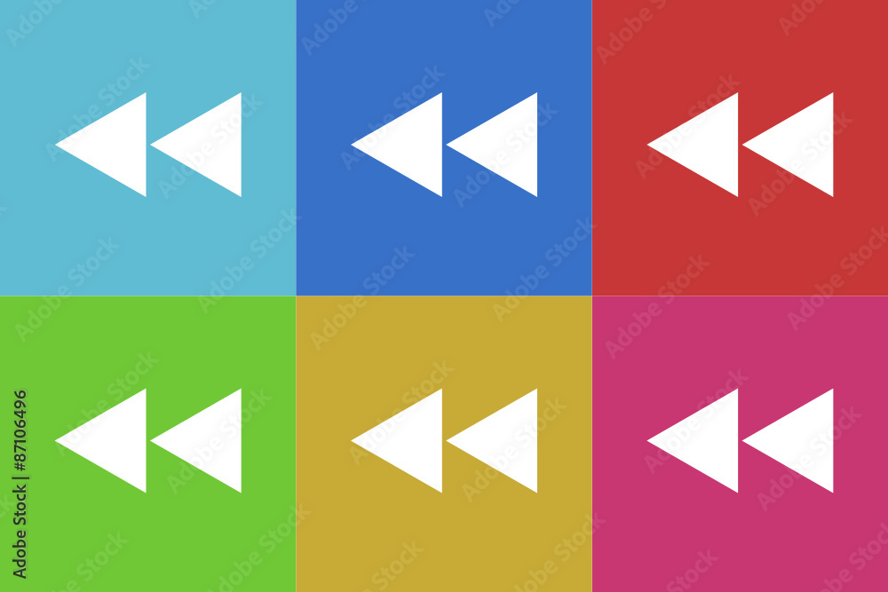 back vector icons set back vector icons set