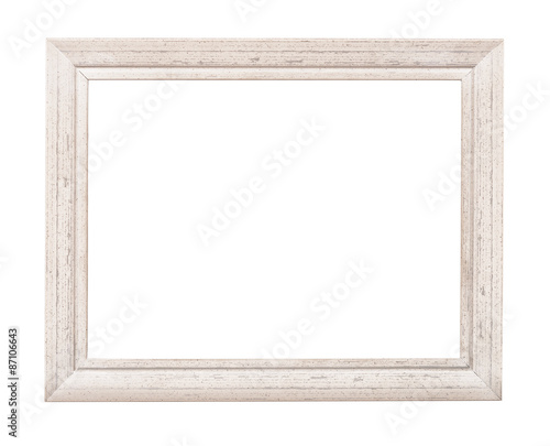 White rustic picture frame