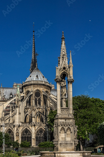 Cathedral Notre Dame de Paris - Roman Catholic cathedral, Paris.