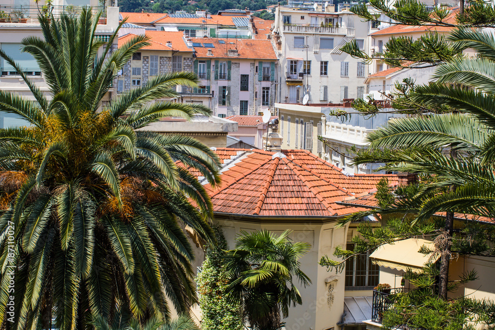 Summer landscape of Nice, France