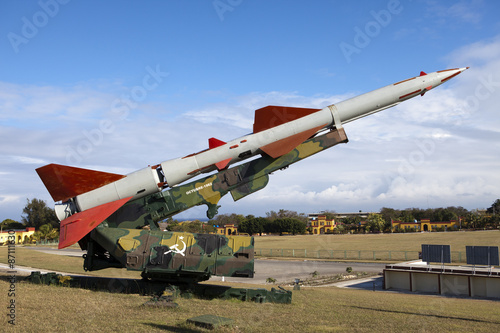 Cuba. Havana. Fortress Morro- Cabana. The exhibition of the Soviet weapon devoted to memory of the Caribbean Crisis (Cuban missile crisis)