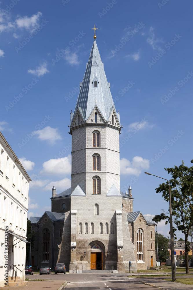 Alexander's Lutheran church in Narva, Estonia..