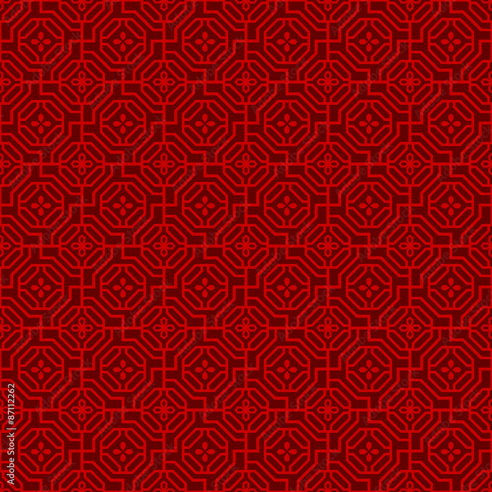 Seamless Chinese window tracery polygon flower pattern background.
Seamless Chinese window tracery polygon flower pattern background.