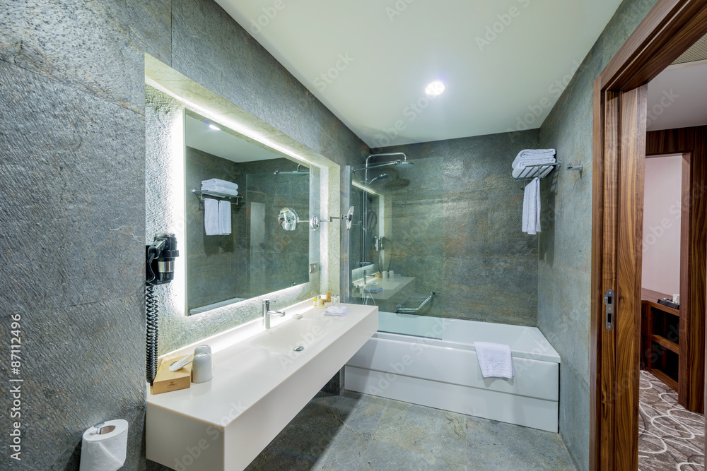 Modern elegant sink in bathroom Modern elegant sink in bathroom