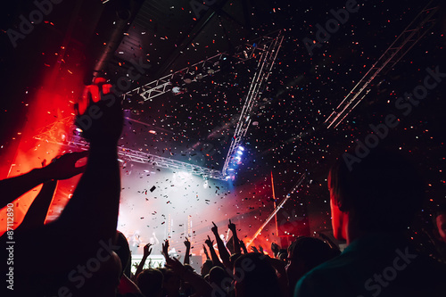 night club party crowd photo