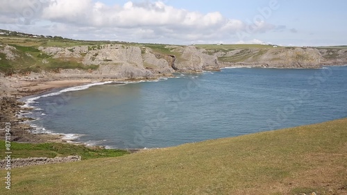 Fall Bay The Gower South Wales UK near  Rhossili and Mewslade Bay PAN photo