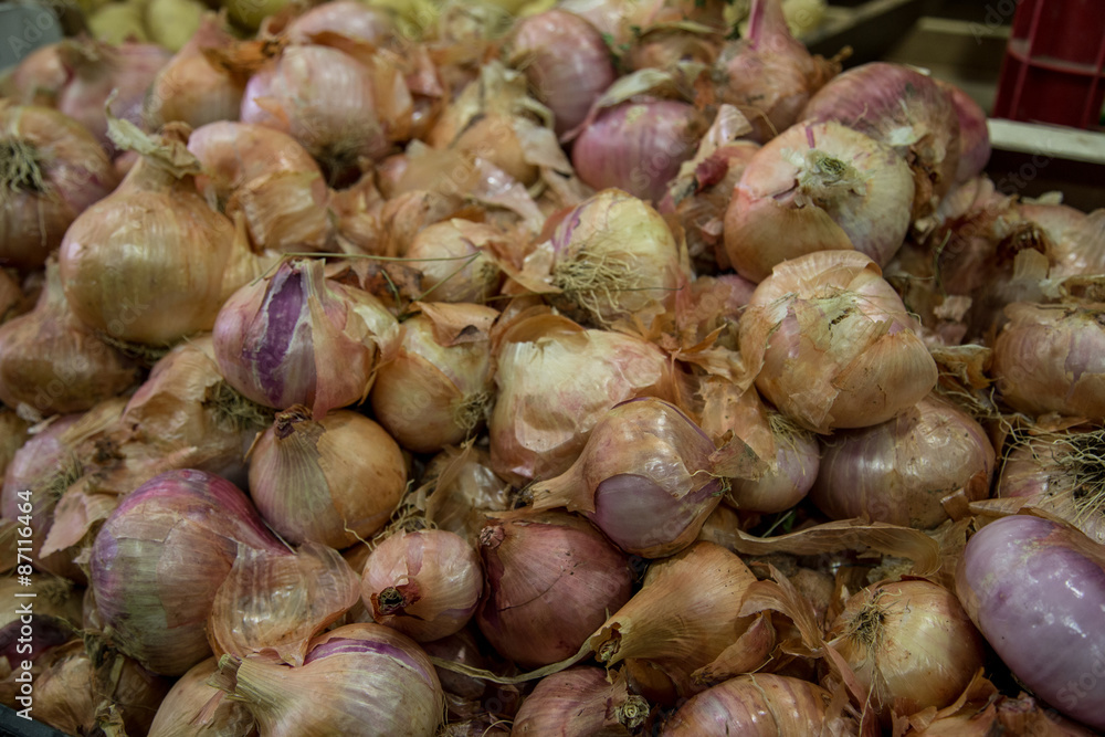 onion group in a marketplace as background onion group in a marketplace as background
