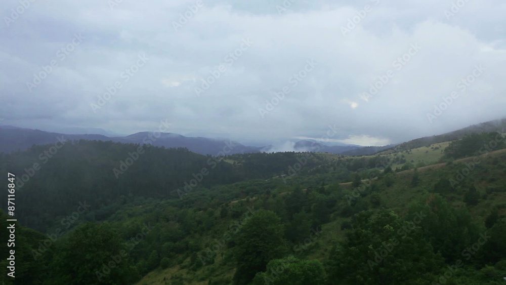 High mountains in Serbia - central-eastern Europe; steadicam shot High mountains in Serbia - central-eastern Europe; steadicam shot