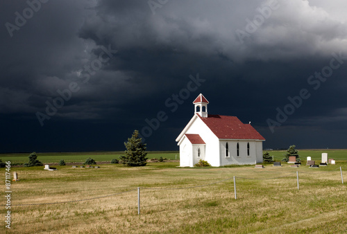 Storm Clouds Saskatchewan Rainbow