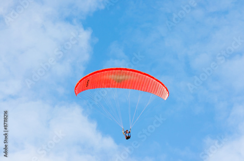 paraplane in the sky