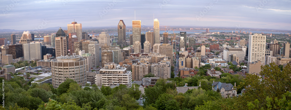 Panoramic Photo Montreal city