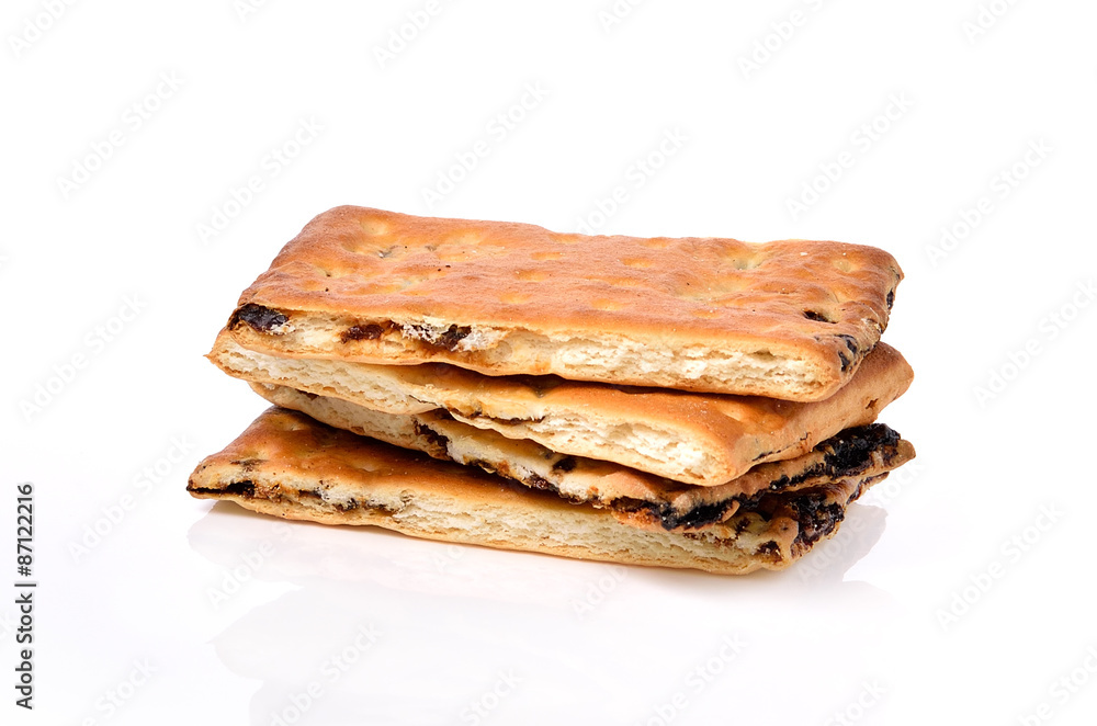 biscuits on white backgroundb biscuits on white backgroundb