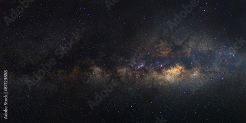 Fototapeta Naklejka Na Ścianę i Meble -  Panorama Milky Way galaxy, Long exposure photograph
