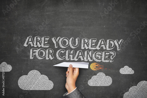 Canvas Print Are you ready for change concept