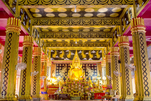 Chiang Mai - 18 November 2014 Buddha, Wat Phan Oun. This temple is one of the famous temples in the city of Chiang Mai