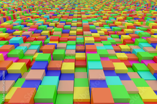 colored cubes