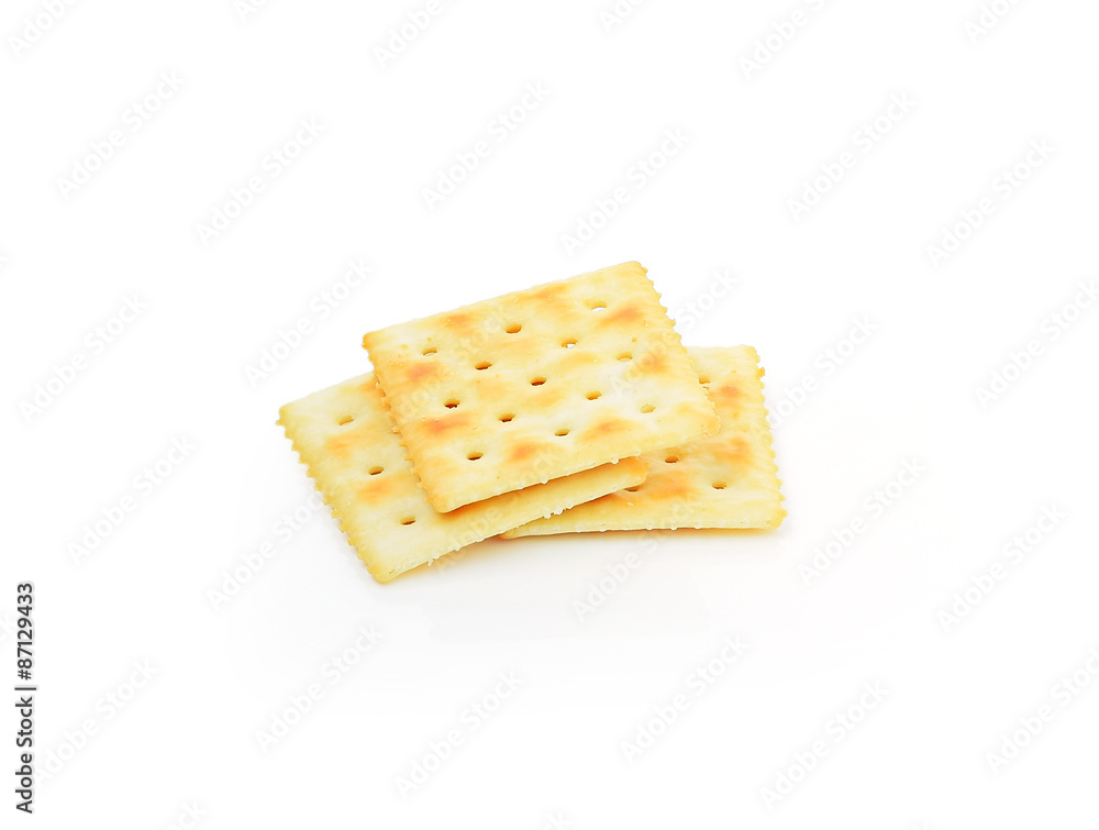 cracker isolated on white background