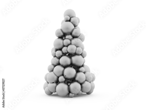 Abstract christmas tree rendered